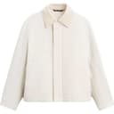 ZARA Jackets & Raw White