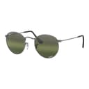 RayBan Round Metal Chromance round-frame sunglasses
