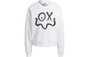 Adidas Originals Sweatshirts White Crew Neck Moderate Straight Fit