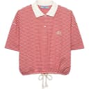 PRADA Polo Shirts Red Moderate Nippedin Waist