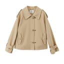 XIANGYING Trench Coat Khaki