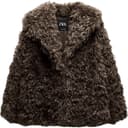 ZARA ZW Velvet feel Coat Chocolate