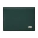 FERRAGAMO Gancini Calfskin Card Holder Regular Green