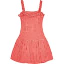 GANNI SS25 Dress Race Red