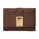 FERRAGAMO Hug Cow Wallet Small Brown