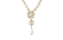CHANEL Metal Necklaces White