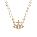 Vivienne Westwood Orb Pendant Embellished Necklace