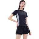 Anta Two Piece Swimsuit Black Gray