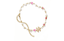 CHANEL 24P Metal, Colored Glaze, Pearl, Gemstone Necklaces Gold