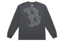 MLB Boston Red Sox Basic Collection 25FW Long Sleeved T Shirt Charcoal Gray