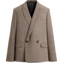 ZARA Business Suits Mink Brown Suit Collar Moderate Business Suit