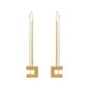 Elisabetta Franchi Logo Pendant Earrings