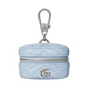 GUCCI GG Marmont Bag Attachment Earphone Case Blue