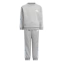 Adidas Sportswear Fleece Lined Crew Neck Pullover Long Sleeved Sweatshirt With Elastic Cuff Lace Up