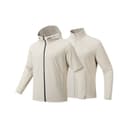 Anta Waterproof, Windproof, UV Protection, Thermal Windbreaker Jacket Two Piece Set Wheat Grain Gray