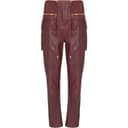 Balmain lambskin cargo straight trousers
