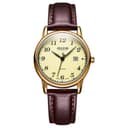JULIUS JL Minimalist Style Vintage Trendy Genuine Calendar Window Waterproof Couple Small Round