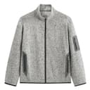 PEACEBIRD MEN Jackets Slate Gray 1 Stand Collar Fleecelined Other