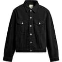 ZARA Denim Jackets Black Lapel Moderate Straight Fit