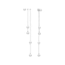 MIKIMOTO 18K White Gold Earrings Silver