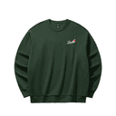 Anta Print Fleece Lined Loose Fit Letter Crew Neck Sweatshirt