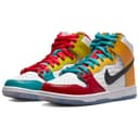 Nike x FroSkate Dunk SB Pro Qs All Love,No Hate Mismatched High Black White