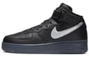Nike Air Force 1 Mid Premium 'Black Metallic Silver'