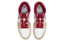 Air Jordan 1 Mid 'Light Curry Cardinal Red'