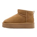 WARRIOR Cow Split Leather, Thickened FleeceLined, AbrasionResistant, SlipResistant, HeightEnhanced