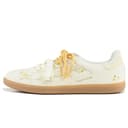 KAALIXTO Lightweight Lightweight German Army Trainers Custard