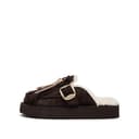 Staccato Fringe Closed Toe Slippers