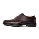 THOM WILLS Business Commuting Versatile Calfskin Oxford Old Money Style Dress Dark Coffee Polished