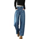 Tonlion Jeans Medium Denim Blue Moderate Wide Leg