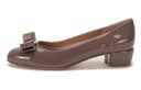 FERRAGAMO Bowdetail Blockheel Pumps