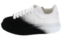 Alexander McQueen Oversized Sneaker 'White Black Velvet Spray'