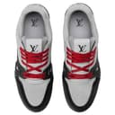 LOUIS VUITTON Trainer Nubuck Letter Pattern Gray