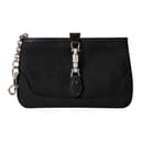 GUCCI Jackie GG Canvas Key Pouch Black
