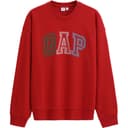 GAP Sweatshirts Red Crew Neck Moderate Straight Fit