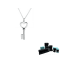 TIFFANY & CO. Keys 925 Sterling Silver Necklaces Silver