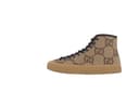GUCCI Double G High Canvas Camel