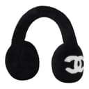CHANEL 23n Wool Earmuffs Black