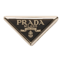 PRADA Metal, Enamel Scarf Clip Black