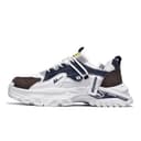 Warrior Coverage Moisture Wicking Chunky White Dark Blue Brown