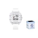 Zgo Sanrio Hello Kitty Hello Kitty Quartz Movement Silicone Strap Watch Watch White Dial