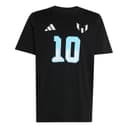 Adidas Messi TShirts Black Crew Neck Moderate