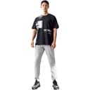 ANTA Knitted Sweatpants Gray Heather Gray Thin Cuffed