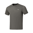 LiNing Fitness Series TShirts Road Gray Crew Neck Moderate Straight Fit