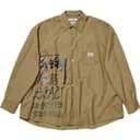Stussy X OUR LEGACY OUR LEGACY Shirts Khaki Lapel Moderate Straight Fit