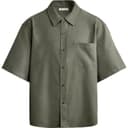 ZARA Shirts Dark Green Moderate