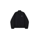 WE11DONE Jackets Black Stand Collar Moderate Straight Fit
